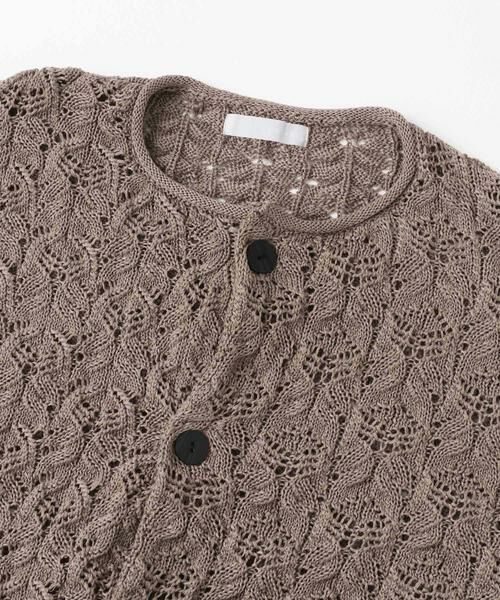 SENSE OF PLACE by URBAN RESEARCH / センスオブプレイス バイ アーバンリサーチ カーディガン・ボレロ | ケーブルメッシュクルーネックカーディガン | 詳細14