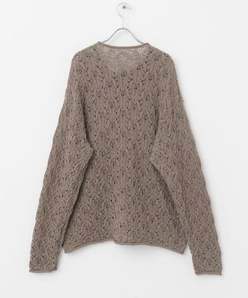 SENSE OF PLACE by URBAN RESEARCH / センスオブプレイス バイ アーバンリサーチ カーディガン・ボレロ | ケーブルメッシュクルーネックカーディガン | 詳細15