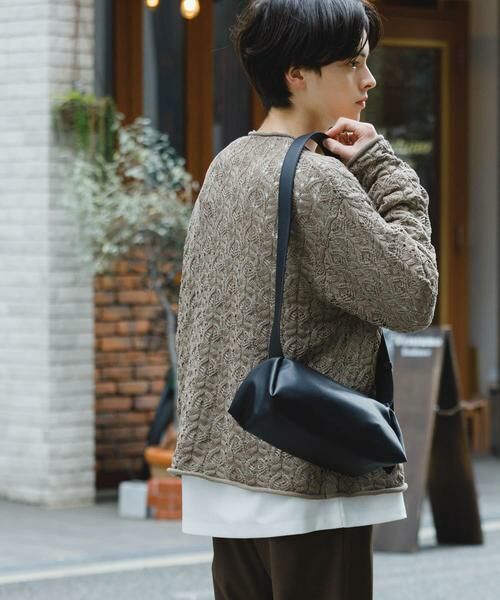 SENSE OF PLACE by URBAN RESEARCH / センスオブプレイス バイ アーバンリサーチ カーディガン・ボレロ | ケーブルメッシュクルーネックカーディガン | 詳細4