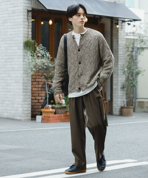 SENSE OF PLACE by URBAN RESEARCH / センスオブプレイス バイ アーバンリサーチ カーディガン・ボレロ | ケーブルメッシュクルーネックカーディガン | 詳細6