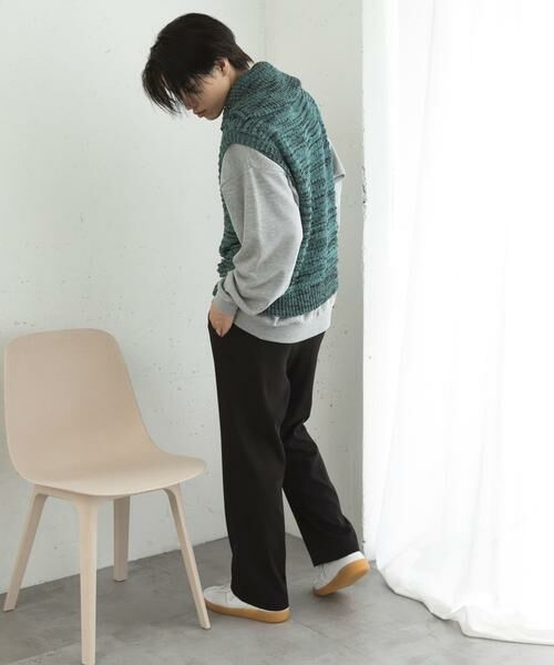SENSE OF PLACE by URBAN RESEARCH / センスオブプレイス バイ アーバンリサーチ ベスト | ミックスメランジハーフジップニットベスト | 詳細7