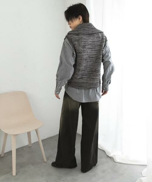 SENSE OF PLACE by URBAN RESEARCH / センスオブプレイス バイ アーバンリサーチ ベスト | ミックスメランジハーフジップニットベスト | 詳細20