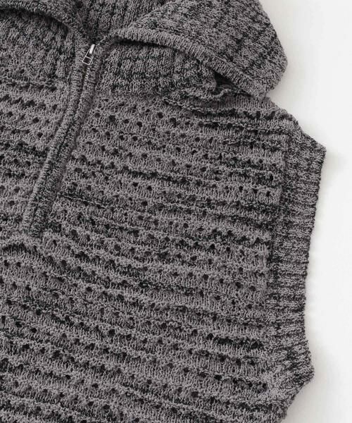 SENSE OF PLACE by URBAN RESEARCH / センスオブプレイス バイ アーバンリサーチ ベスト | ミックスメランジハーフジップニットベスト | 詳細22