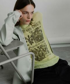 SENSE OF PLACE by URBAN RESEARCH / センスオブプレイス バイ アーバンリサーチ ニット・セーター | 『洗濯可』グラフィックプリントシアーニット