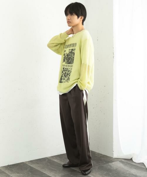 SENSE OF PLACE by URBAN RESEARCH / センスオブプレイス バイ アーバンリサーチ ニット・セーター | 『洗濯可』グラフィックプリントシアーニット | 詳細8