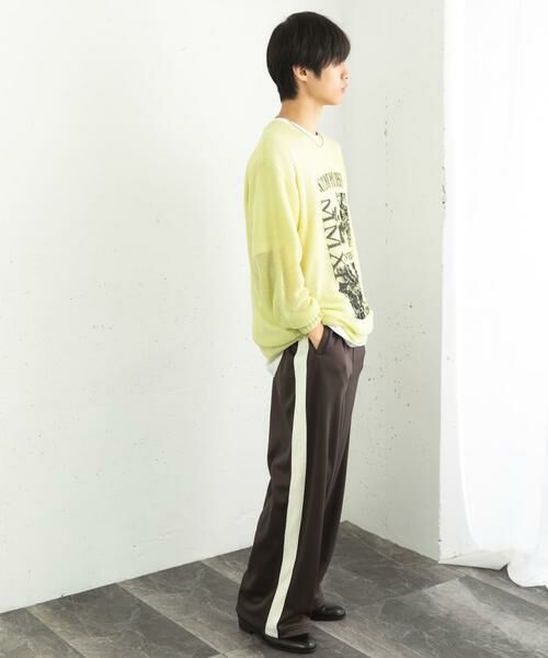 SENSE OF PLACE by URBAN RESEARCH / センスオブプレイス バイ アーバンリサーチ ニット・セーター | 『洗濯可』グラフィックプリントシアーニット | 詳細9