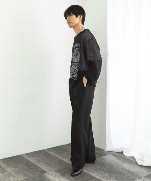 SENSE OF PLACE by URBAN RESEARCH / センスオブプレイス バイ アーバンリサーチ ニット・セーター | 『洗濯可』グラフィックプリントシアーニット | 詳細15