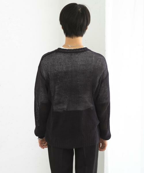 SENSE OF PLACE by URBAN RESEARCH / センスオブプレイス バイ アーバンリサーチ ニット・セーター | 『洗濯可』グラフィックプリントシアーニット | 詳細19