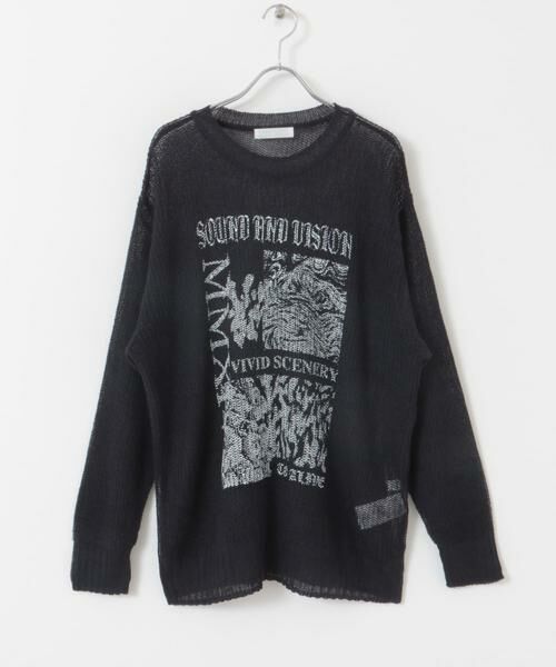 SENSE OF PLACE by URBAN RESEARCH / センスオブプレイス バイ アーバンリサーチ ニット・セーター | 『洗濯可』グラフィックプリントシアーニット | 詳細20