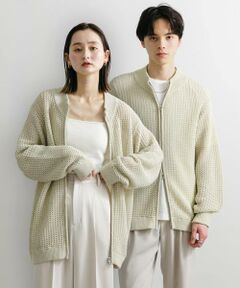 SENSE OF PLACE by URBAN RESEARCH / センスオブプレイス バイ アーバンリサーチ カーディガン・ボレロ | 『ユニセックス』『洗濯可』シアーメッシュドライバーズカーディガン