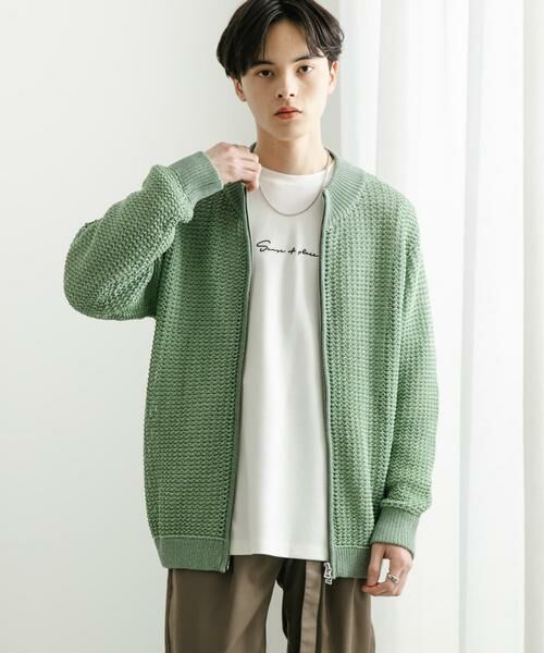 SENSE OF PLACE by URBAN RESEARCH / センスオブプレイス バイ アーバンリサーチ カーディガン・ボレロ | 『ユニセックス』『洗濯可』シアーメッシュドライバーズカーディガン | 詳細1
