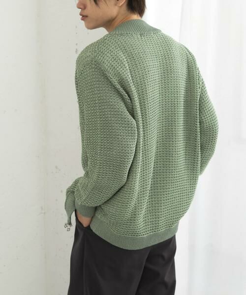 SENSE OF PLACE by URBAN RESEARCH / センスオブプレイス バイ アーバンリサーチ カーディガン・ボレロ | 『ユニセックス』『洗濯可』シアーメッシュドライバーズカーディガン | 詳細14