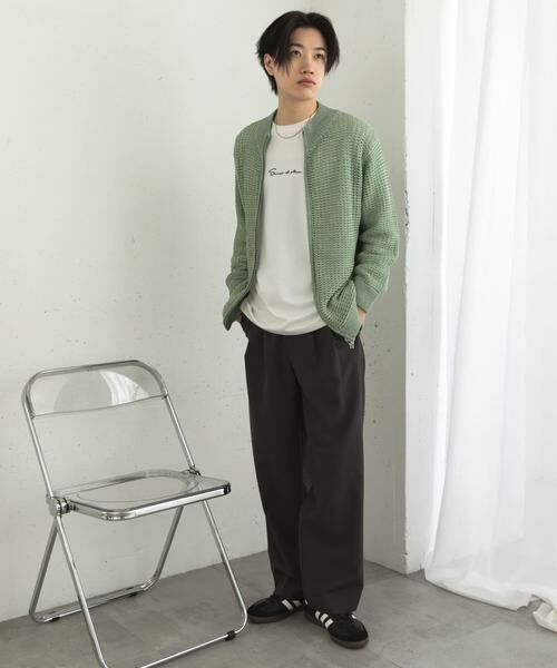 SENSE OF PLACE by URBAN RESEARCH / センスオブプレイス バイ アーバンリサーチ カーディガン・ボレロ | 『ユニセックス』『洗濯可』シアーメッシュドライバーズカーディガン | 詳細16