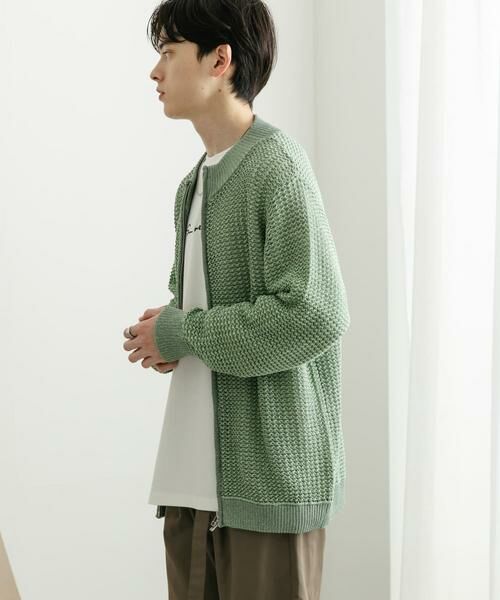 SENSE OF PLACE by URBAN RESEARCH / センスオブプレイス バイ アーバンリサーチ カーディガン・ボレロ | 『ユニセックス』『洗濯可』シアーメッシュドライバーズカーディガン | 詳細3