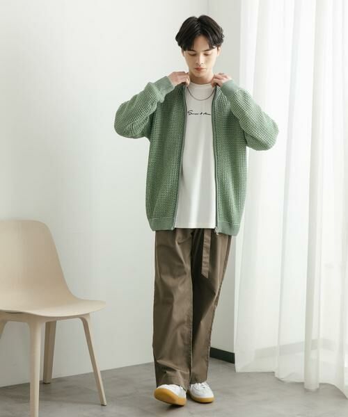 SENSE OF PLACE by URBAN RESEARCH / センスオブプレイス バイ アーバンリサーチ カーディガン・ボレロ | 『ユニセックス』『洗濯可』シアーメッシュドライバーズカーディガン | 詳細8