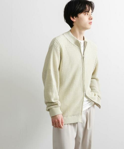 SENSE OF PLACE by URBAN RESEARCH / センスオブプレイス バイ アーバンリサーチ カーディガン・ボレロ | 『ユニセックス』『洗濯可』シアーメッシュドライバーズカーディガン | 詳細27