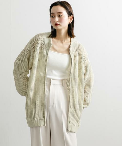 SENSE OF PLACE by URBAN RESEARCH / センスオブプレイス バイ アーバンリサーチ カーディガン・ボレロ | 『ユニセックス』『洗濯可』シアーメッシュドライバーズカーディガン | 詳細28