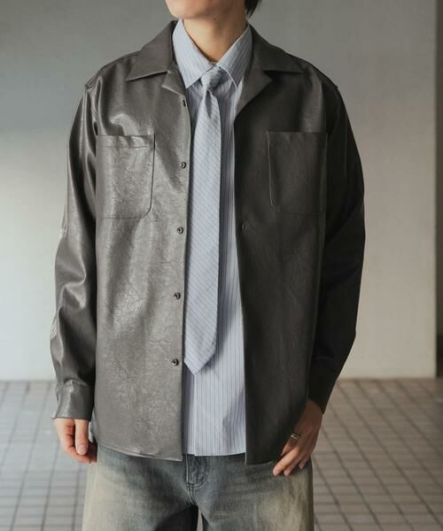 SENSE OF PLACE by URBAN RESEARCH / センスオブプレイス バイ アーバンリサーチ シャツ・ブラウス | FLオープンカラールーズシャツ | 詳細1