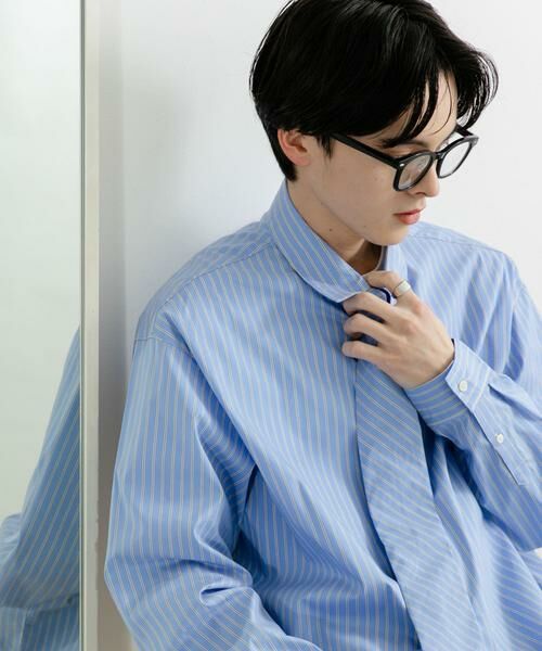 SENSE OF PLACE by URBAN RESEARCH / センスオブプレイス バイ アーバンリサーチ シャツ・ブラウス | 『ユニセックス』ストライプレギュラーカラーネクタイシャツ | 詳細1