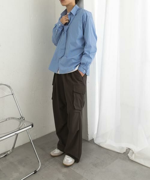 SENSE OF PLACE by URBAN RESEARCH / センスオブプレイス バイ アーバンリサーチ シャツ・ブラウス | 『ユニセックス』ストライプレギュラーカラーネクタイシャツ | 詳細19