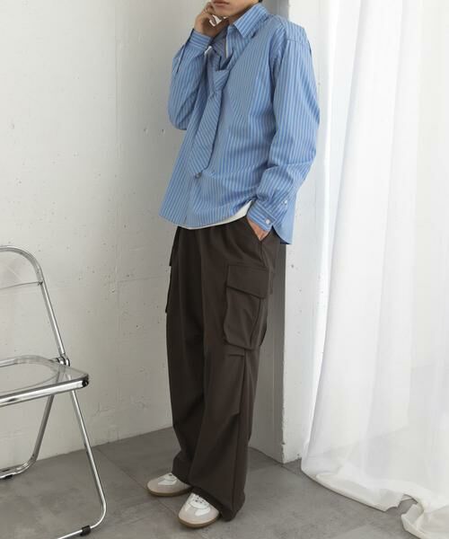 SENSE OF PLACE by URBAN RESEARCH / センスオブプレイス バイ アーバンリサーチ シャツ・ブラウス | 『ユニセックス』ストライプレギュラーカラーネクタイシャツ | 詳細20