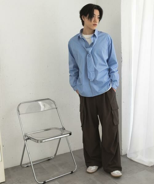 SENSE OF PLACE by URBAN RESEARCH / センスオブプレイス バイ アーバンリサーチ シャツ・ブラウス | 『ユニセックス』ストライプレギュラーカラーネクタイシャツ | 詳細21