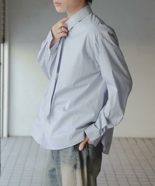 SENSE OF PLACE by URBAN RESEARCH / センスオブプレイス バイ アーバンリサーチ シャツ・ブラウス | 『ユニセックス』ストライプレギュラーカラーネクタイシャツ | 詳細29