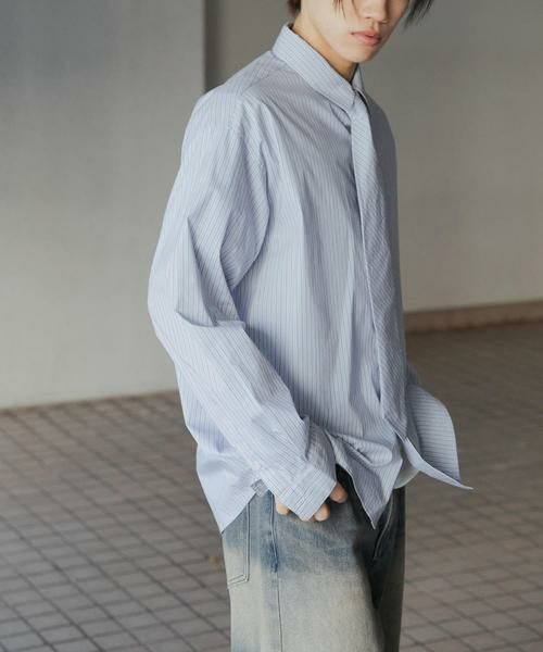 SENSE OF PLACE by URBAN RESEARCH / センスオブプレイス バイ アーバンリサーチ シャツ・ブラウス | 『ユニセックス』ストライプレギュラーカラーネクタイシャツ | 詳細30