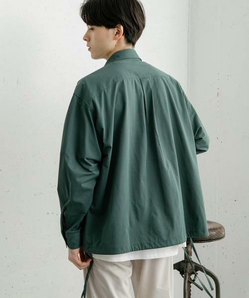 SENSE OF PLACE by URBAN RESEARCH / センスオブプレイス バイ アーバンリサーチ シャツ・ブラウス | ドットメッシュダブルポケットロングスリーブシャツ | 詳細4