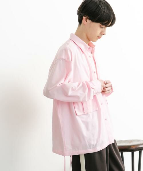 SENSE OF PLACE by URBAN RESEARCH / センスオブプレイス バイ アーバンリサーチ シャツ・ブラウス | ドットメッシュダブルポケットロングスリーブシャツ | 詳細9