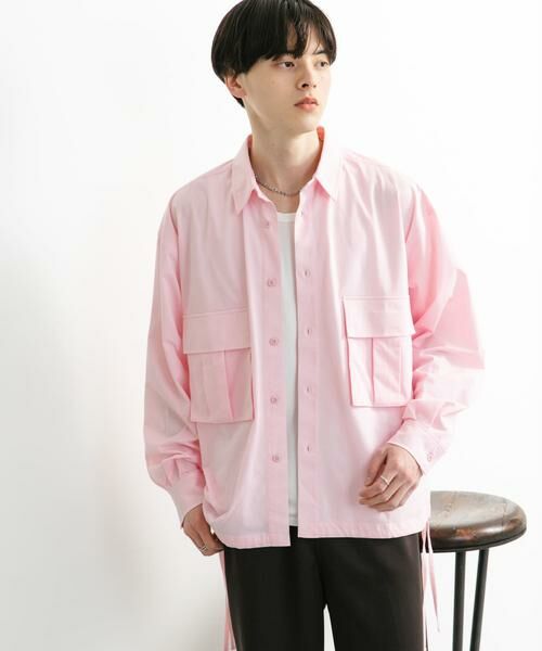 SENSE OF PLACE by URBAN RESEARCH / センスオブプレイス バイ アーバンリサーチ シャツ・ブラウス | ドットメッシュダブルポケットロングスリーブシャツ | 詳細10