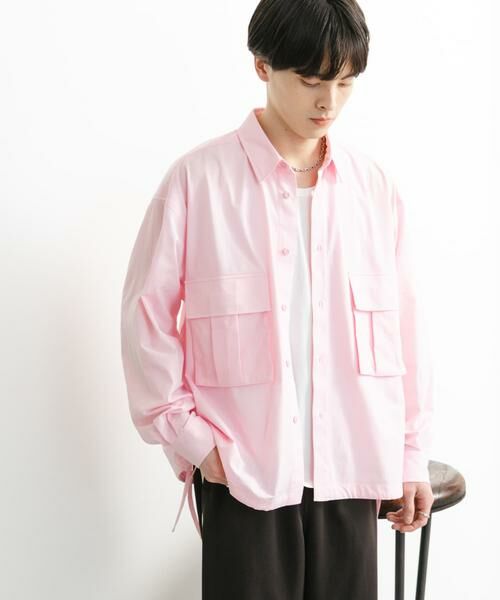 SENSE OF PLACE by URBAN RESEARCH / センスオブプレイス バイ アーバンリサーチ シャツ・ブラウス | ドットメッシュダブルポケットロングスリーブシャツ | 詳細13