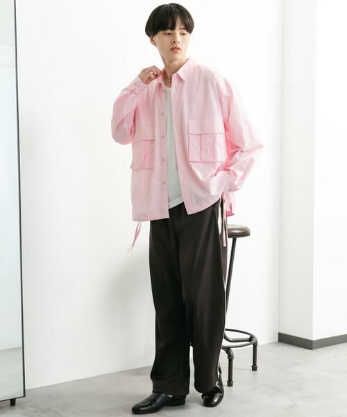 SENSE OF PLACE by URBAN RESEARCH / センスオブプレイス バイ アーバンリサーチ シャツ・ブラウス | ドットメッシュダブルポケットロングスリーブシャツ | 詳細14