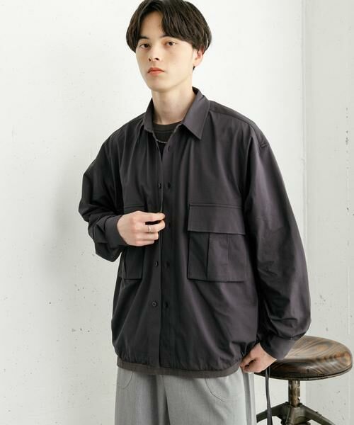 SENSE OF PLACE by URBAN RESEARCH / センスオブプレイス バイ アーバンリサーチ シャツ・ブラウス | ドットメッシュダブルポケットロングスリーブシャツ | 詳細22