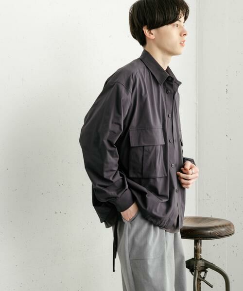 SENSE OF PLACE by URBAN RESEARCH / センスオブプレイス バイ アーバンリサーチ シャツ・ブラウス | ドットメッシュダブルポケットロングスリーブシャツ | 詳細24