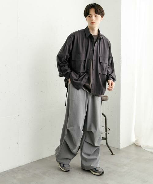 SENSE OF PLACE by URBAN RESEARCH / センスオブプレイス バイ アーバンリサーチ シャツ・ブラウス | ドットメッシュダブルポケットロングスリーブシャツ | 詳細27