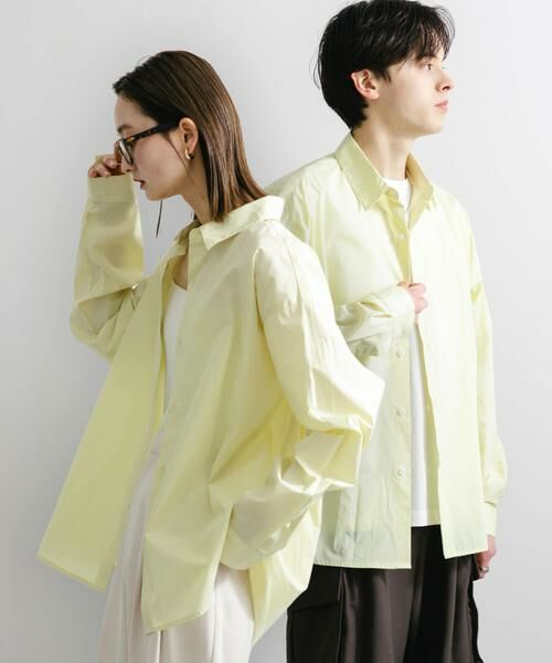 SENSE OF PLACE by URBAN RESEARCH / センスオブプレイス バイ アーバンリサーチ シャツ・ブラウス | 『ユニセックス』『イージーケア』コンフォートレギュラーカラーシャツ(イエロー)