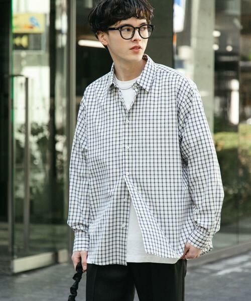 SENSE OF PLACE by URBAN RESEARCH / センスオブプレイス バイ アーバンリサーチ シャツ・ブラウス | 『ユニセックス』グラフチェックルーズシャツ | 詳細1