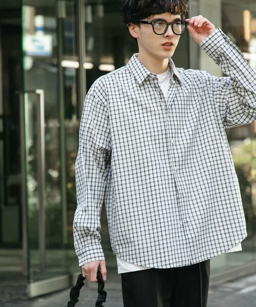 SENSE OF PLACE by URBAN RESEARCH / センスオブプレイス バイ アーバンリサーチ シャツ・ブラウス | 『ユニセックス』グラフチェックルーズシャツ | 詳細4