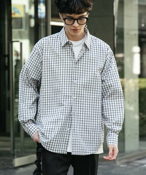 SENSE OF PLACE by URBAN RESEARCH / センスオブプレイス バイ アーバンリサーチ シャツ・ブラウス | 『ユニセックス』グラフチェックルーズシャツ | 詳細5