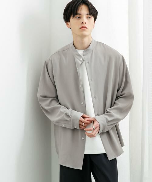 SENSE OF PLACE by URBAN RESEARCH / センスオブプレイス バイ アーバンリサーチ シャツ・ブラウス | 『ユニセックス』アムンゼンバンドカラーシャツ | 詳細1