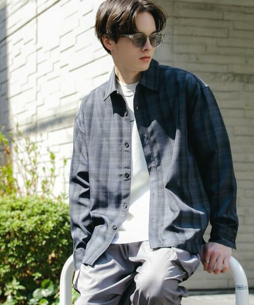 SENSE OF PLACE by URBAN RESEARCH / センスオブプレイス バイ アーバンリサーチ シャツ・ブラウス | オンブレチェックルーズシャツ | 詳細1