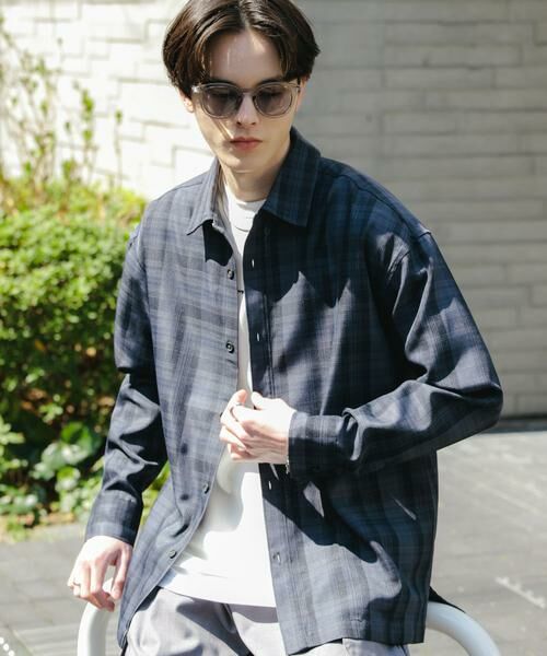 SENSE OF PLACE by URBAN RESEARCH / センスオブプレイス バイ アーバンリサーチ シャツ・ブラウス | オンブレチェックルーズシャツ | 詳細3