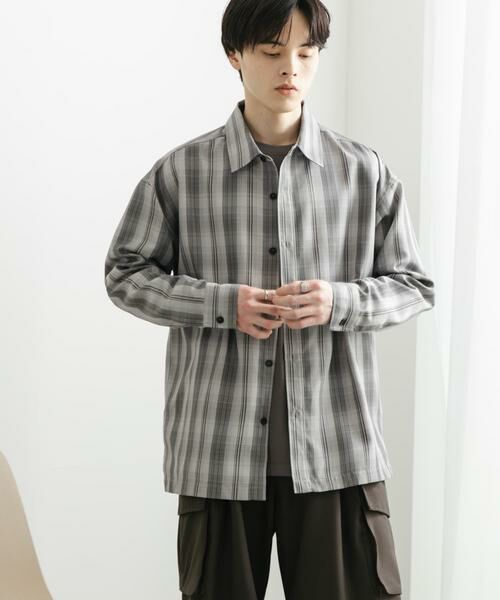 SENSE OF PLACE by URBAN RESEARCH / センスオブプレイス バイ アーバンリサーチ シャツ・ブラウス | オンブレチェックルーズシャツ | 詳細30