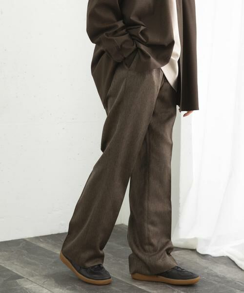 SENSE OF PLACE by URBAN RESEARCH / センスオブプレイス バイ アーバンリサーチ その他パンツ | ヴィンテージフレアスラックス（ブラウン）