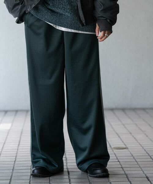 SENSE OF PLACE by URBAN RESEARCH/センスオブプレイス バイ アーバンリサーチ ラインジャージパンツ グリーン L SENSE OF PLACE by URBAN RESEARCH/センスオブプレイス バイ アーバンリサーチ ラインジャージパンツ グリーン L
