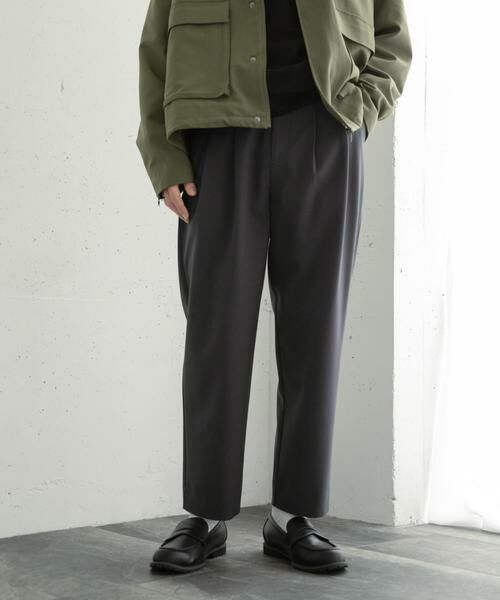 SENSE OF PLACE by URBAN RESEARCH / センスオブプレイス バイ アーバンリサーチ その他パンツ | 『イージーケア』ダブルタックテーパードパンツ | 詳細30