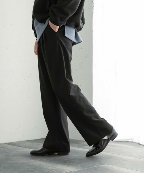 SENSE OF PLACE by URBAN RESEARCH / センスオブプレイス バイ アーバンリサーチ その他パンツ | 『イージーケア』ダブルタックワイドパンツ | 詳細18