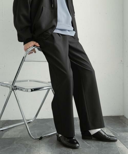 SENSE OF PLACE by URBAN RESEARCH / センスオブプレイス バイ アーバンリサーチ その他パンツ | 『イージーケア』ダブルタックワイドパンツ | 詳細19