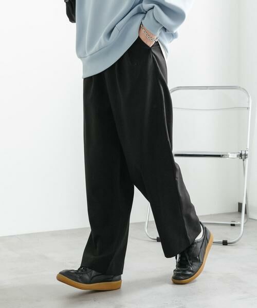 SENSE OF PLACE by URBAN RESEARCH / センスオブプレイス バイ アーバンリサーチ その他パンツ | 『イージーケア』ダブルタックワイドパンツ | 詳細13